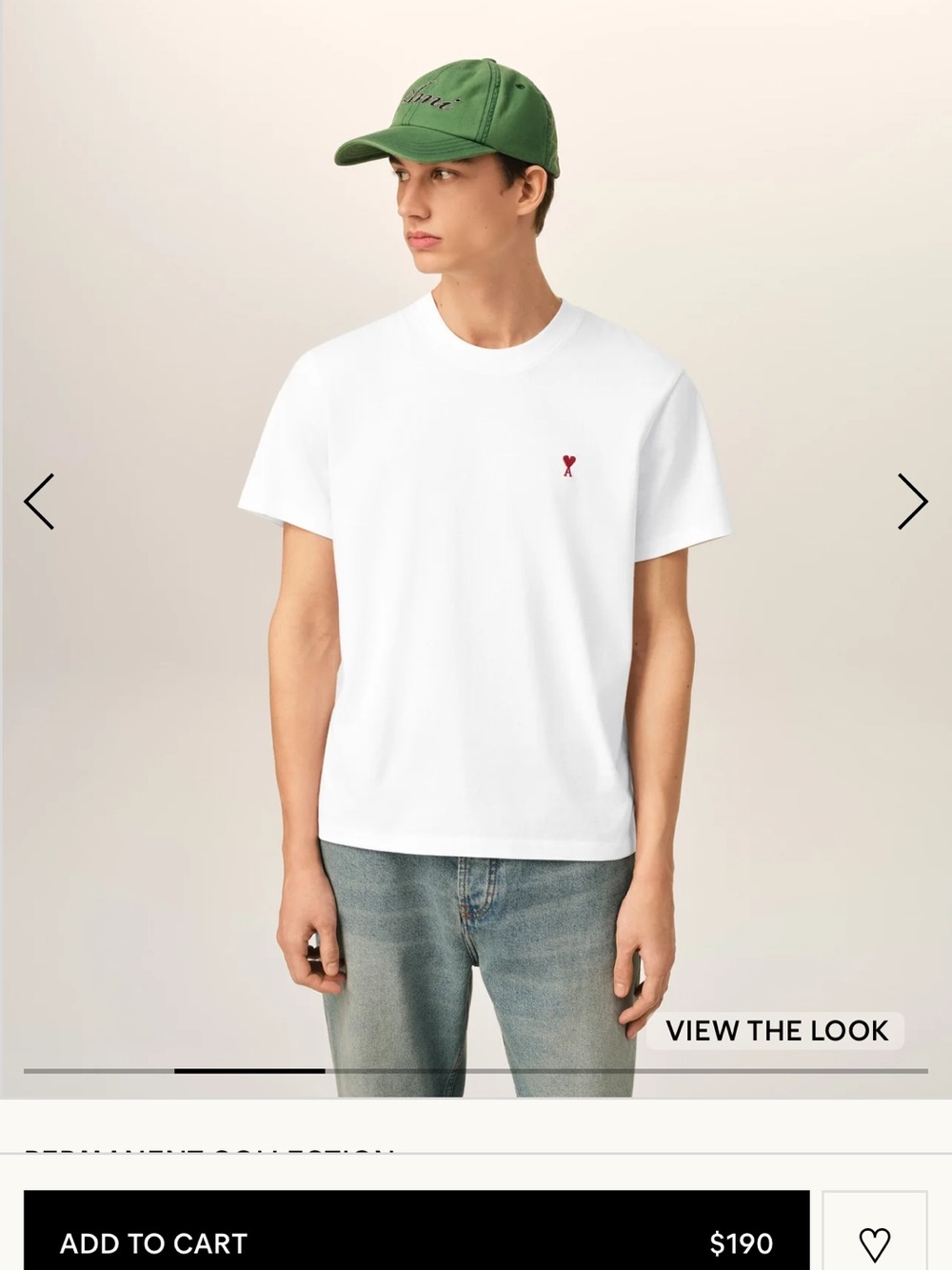 Ami Classic t-shirt in white unisex